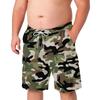 Men’s Plus Size Camouflage Cargo Shorts Lightweight Drawstring Waist Relaxed Fit Summer Beach Shorts with Multiple Pockets