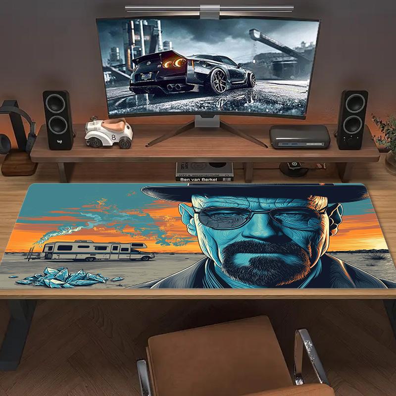 Breaking Bad Color Mouse Pad Large Gaming Table Cushion Non-slip Laptop Tablet Big Mousepad XXL Mat Mini PC Playmat With Lock Edge