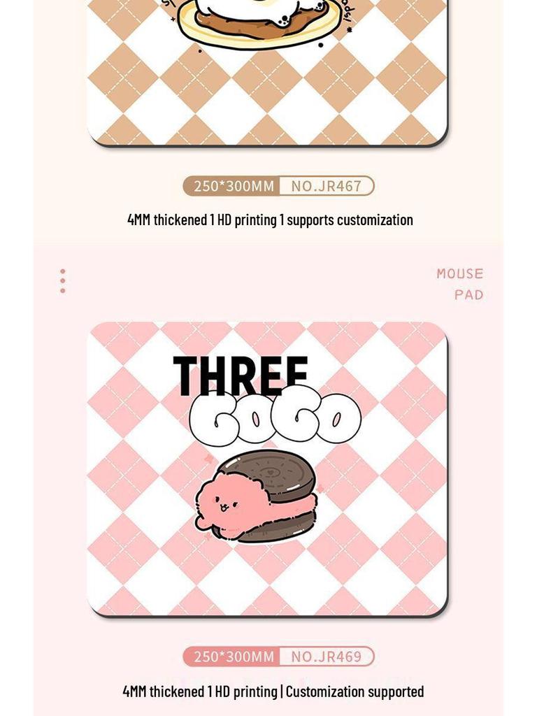Cute Cartoon Non-slip Wear-resistant Mouse Pad for Home & Office