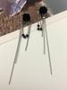 Korean ins cold wind niche design stud earrings, long tassel fashion earrings, diamond-encrusted mango star tassel earrings