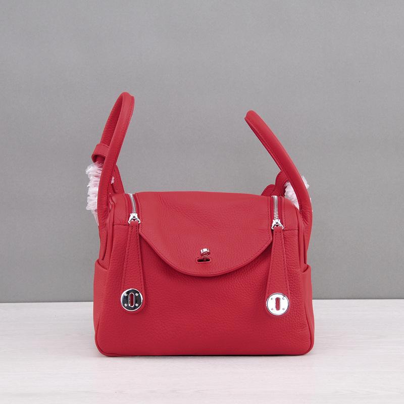 Módní taška Nová taška na léky Taška Lindi Vysoce kvalitní Vrchní vrstva Hovězí kůže Kabelka přes rameno Pravá kůže Dámská taška Explozivní