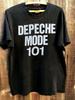 Vtg Depeche Mode 101 Logo Black Short Sleeve T Shirt Classic Style NH25990