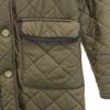 MACKINTOSH SCOTLAND Made In USA Quilted Coat 36 Khaki Back Bore Women Used
