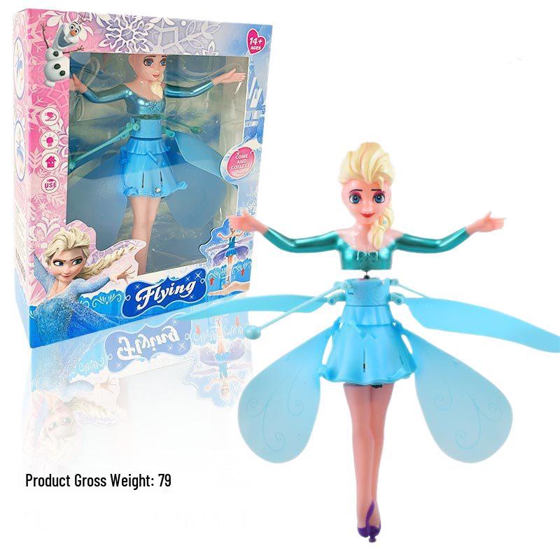 Gesture-Controlled Light-Up Hovering Flying Doll Toy