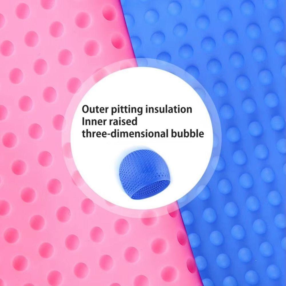 Non-Slip Silicone Swim Cap Elastic Wrinkle Free Snorkeling Cap Durable Long Hair Protection Waterproof Bathing Cap Swim Training