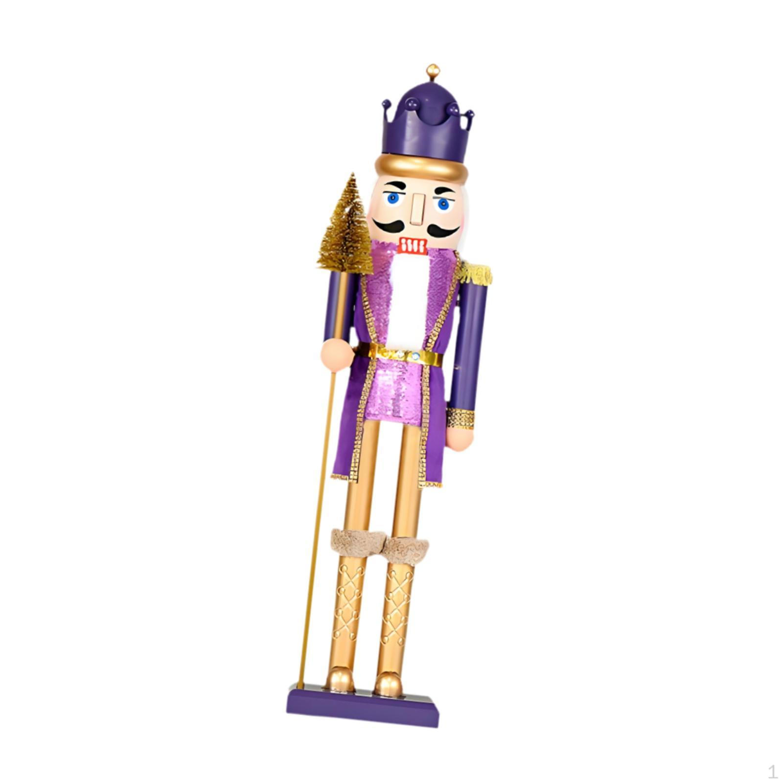 

Christmas Nutcracker Handcrafted Figure Festive Holiday Entrance Bookshelf 28cm Table