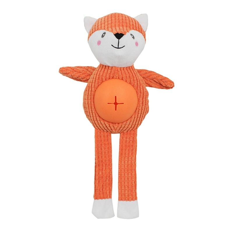 

Pet Dog Plush Sound Toy Interactive Training Gnawing Doll