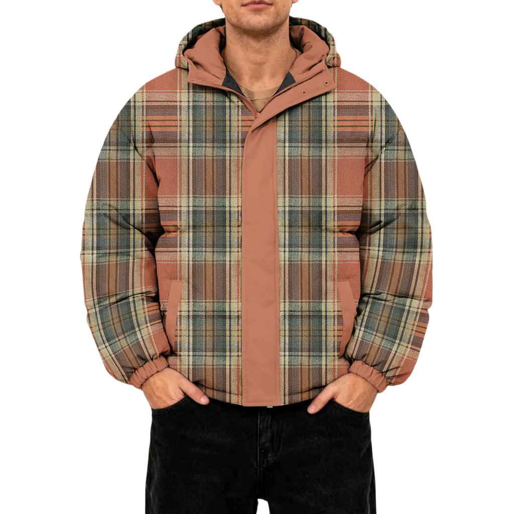 Herrars Oversized Casual Dunjacka Med Lång Ärm Och Huva