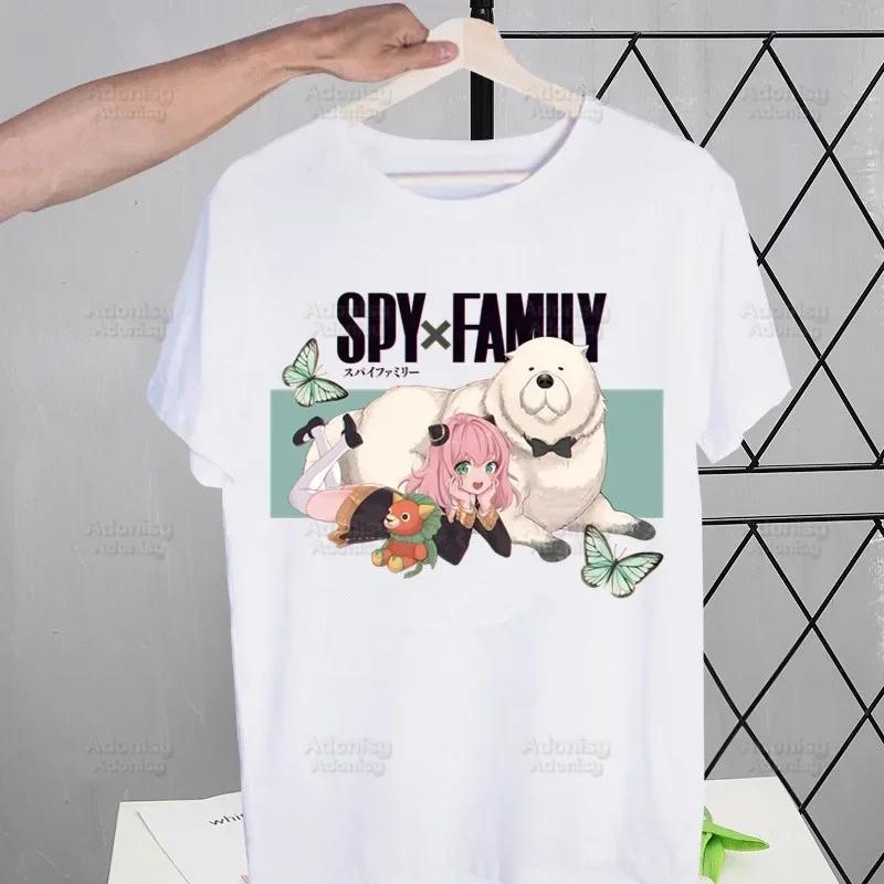 Anya Forger Printed T Shirt Men Yor Forger Tops Tees Harajuku Spy X FAMILY Tshirt Streetwear Hip Hop Male T-shirts