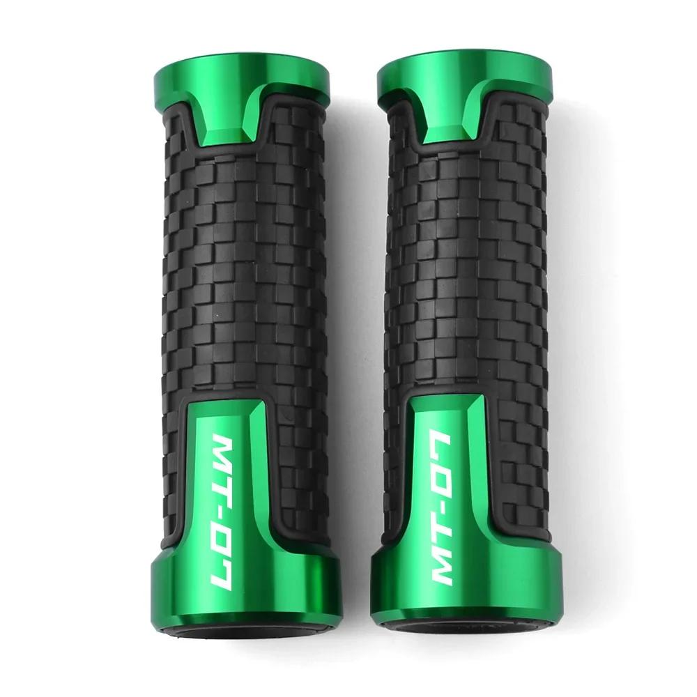 Dla Yamaha MT07 MT 07 MT-07 2014-2021 7/8'' 22MM CNC Motocyklowe Gripy Kierownicy Gumowe Gripy Manetki Akcesoria Motocyklowe