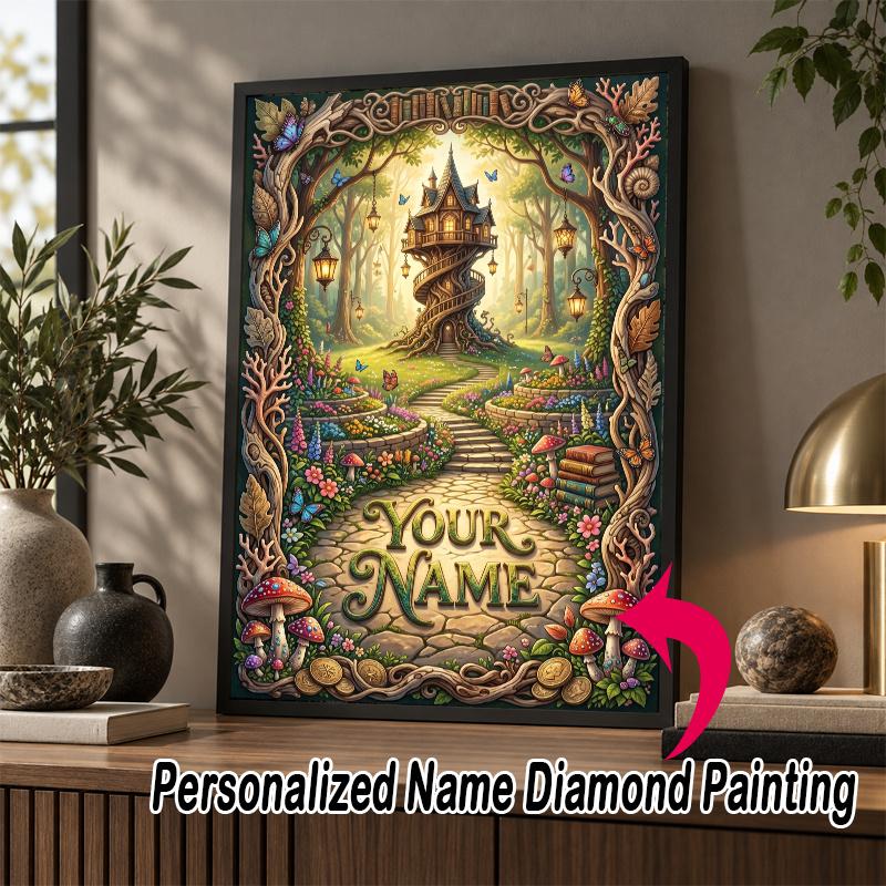 Custom Name Christmas 5D Diamond Painting Personalized Full Drill Diamond Art Kit Gift