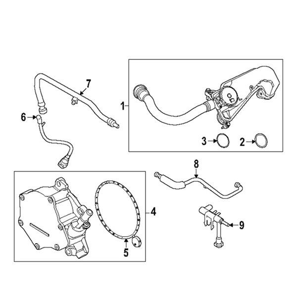 

PC3Z-6A785-A: Compatible with 2020-2024 Ford Super Duty Oil Separator Assembly None