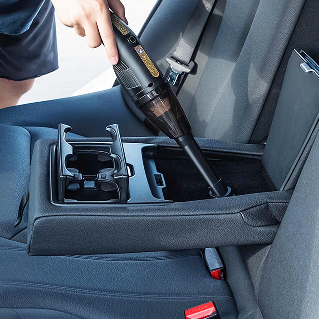 Portable Car Vacuum Cleaner Use 12000PA High Power with Long Nozzle Operate Rechargeable Handheld