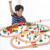 100-Piece Wooden Electric Track Set for Kids 3-5 Years: Educational Toy