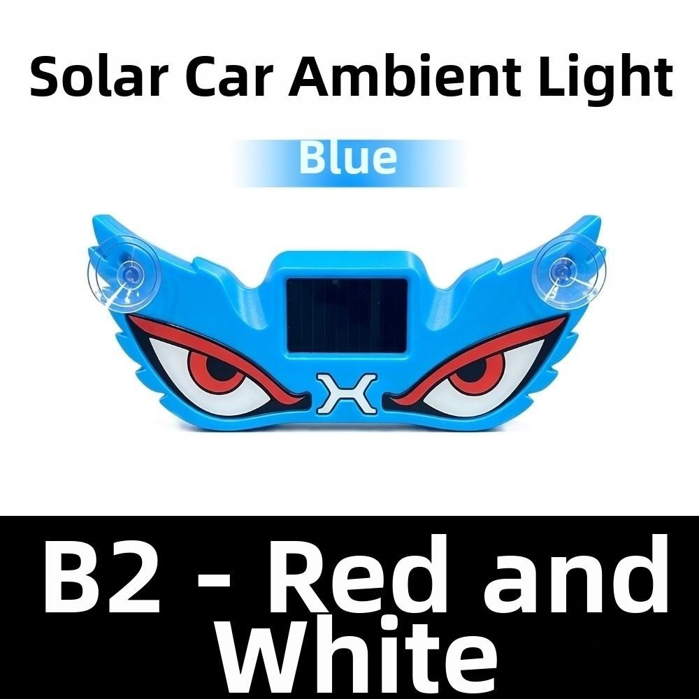 Wireless Solar Powered Demon Eye Car Light Suction Cup Smart LED Lights Cool EYE Ambient Lights