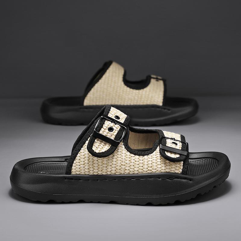 2025 Summer Male Casual Shoe Fashion Footwear Big Size 45 Male Slippers Mens Beach Sandals Mesh Comfortable Breathable Man Shoe