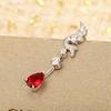 Latest Hot Brand Vintage Earrings for Women Luxury Jewelry Fashion Water Drop Eardrop Pure 925 Sliver Lady Party Stud Earrings