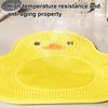 Foot Rub Mat Little Yellow Duck Design Silicone Foot Mat Anti-Slip Suction Cup Bottom Dead Skin Remover Bath Pad