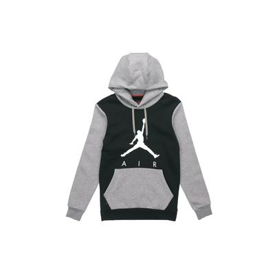 Sweat à capuche à enfiler Jumpman AJ Grand Logo Homme Hauts Gris Noir CK1349-010