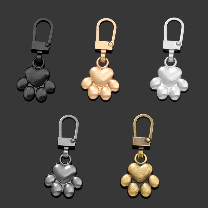 4pcs of Detachable Metal Zipper Pulls for Clothing, Bags, And Jackets, Perfect for Replacing And Repairing Zippers