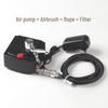 WZ100 Model Airbrush Compressor Set - Mini Plug-in Turtle Pump for Car, Furniture, and Model Touch-ups.
