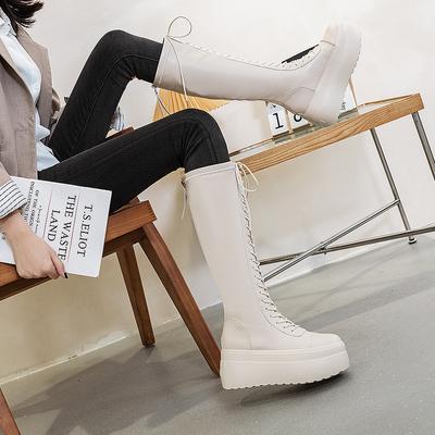 Retro British Style Long Martin Boots Will Be Popular In Autumn and Winter 2025, Fashion Trend, Thick Bottom Will Increase by 8 Cm, Cool Tide