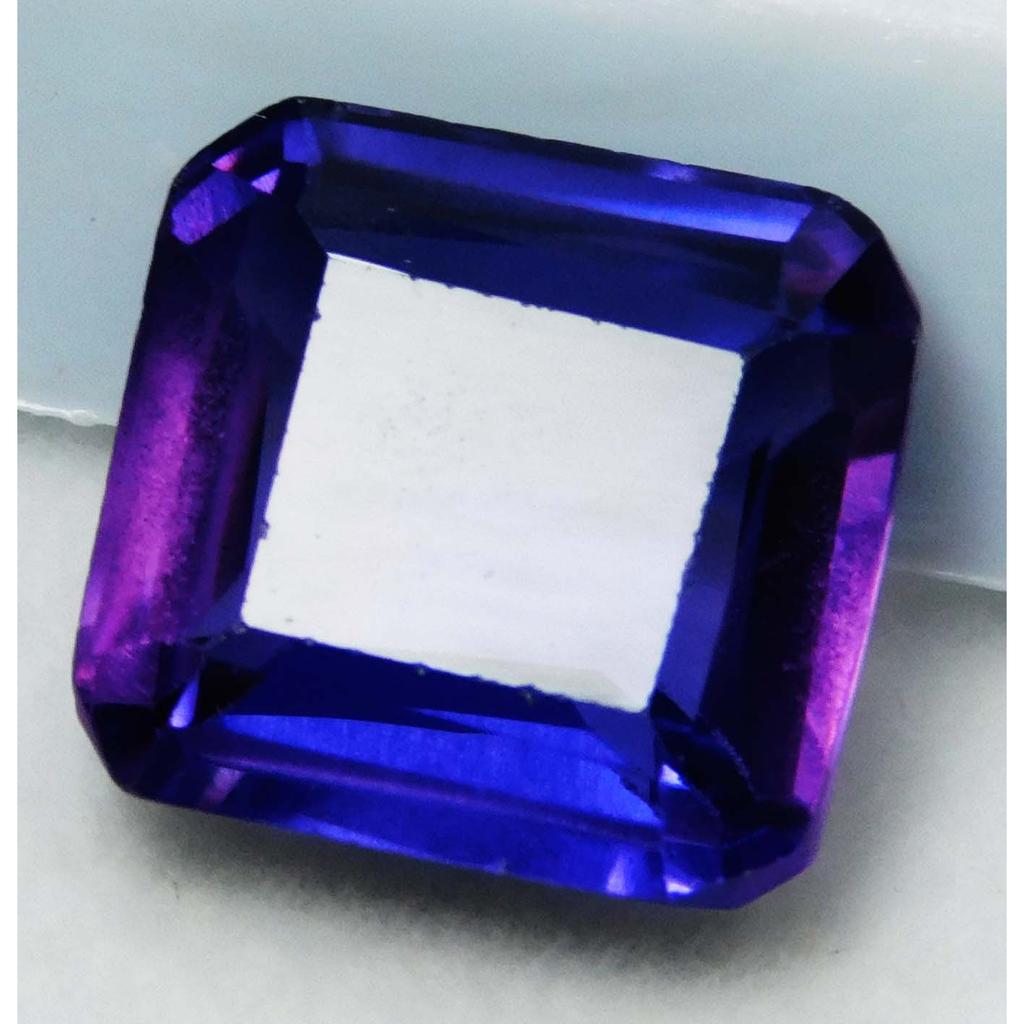 Genuine Purple Square Cut Tanzanite 7.05 Carat Natural Loose Gemstone CERTIFIED A-4037