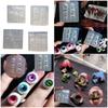 Reusable Nail Casting Mold Nail Charm Silicone Mold Halloween Themed Stereoscopic Carving Nail Art Jewelry Tool