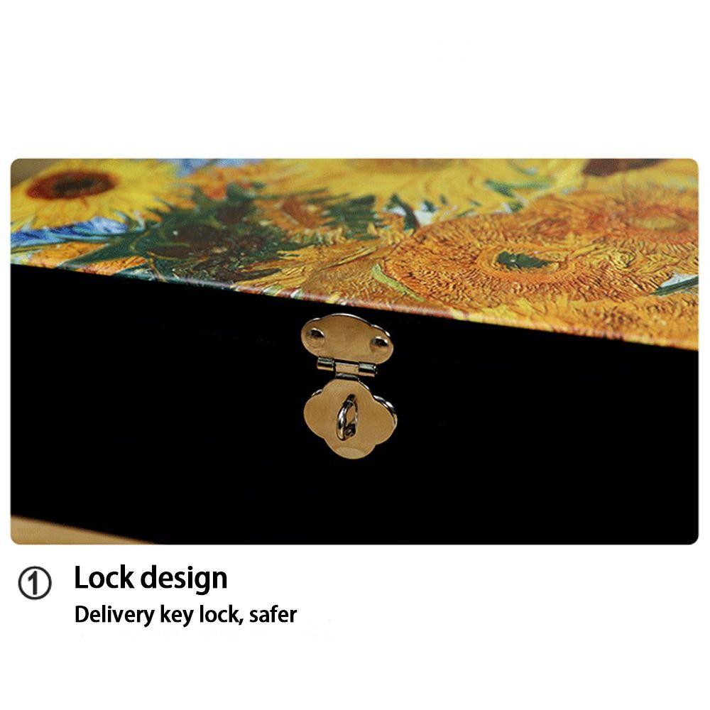 Large Capacity Desktop Storage Case Vintage Empty Box High Quality Metal Box  Jewelry