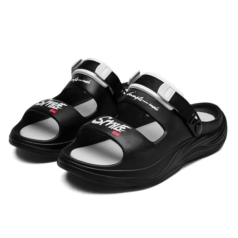 Summer Men Clogs Non-slip Thick-soled Casual Shoes Outerwear Beach Soft-soled EVA Slippers Women Slippers Sandals SIZE36-45