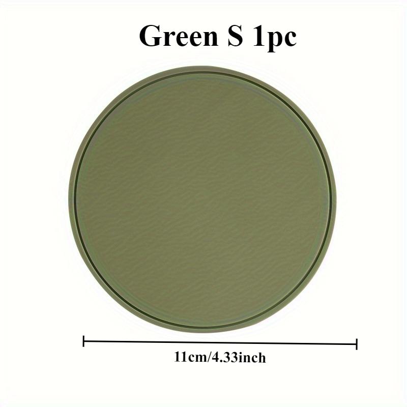 

1/3PCS silicone pot mat heat insulation pad silicone high temperature resistant dining table anti-scalding pad round and simple S