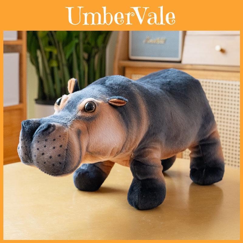 Cute Hippo Plush Doll Soft And Huggable Stuffed Animal Toy Ideal Childrens Gift For Birthday