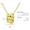 Lala Christie 18K Arabesque Necklace, 0.02ct Diamond, Gold, Ring, lp56-0002-yg