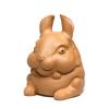 Yixing Purple Clay Zodiac Rabbit Tea Pet Retro Tea Games Tea Figurine Play Toys Tea Statue Ornaments Can Be Raised Supplies Gift