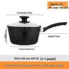 Non-Stick Maifan Stone Milk Pan with Handle - Small Soup & Noodle Pot for Induction Cookers