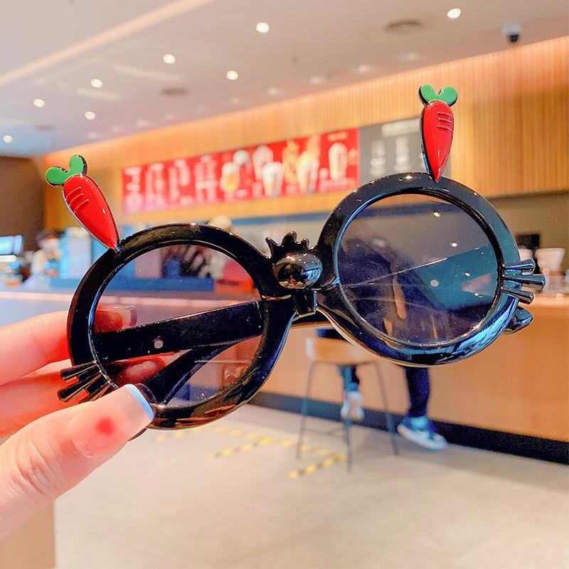 Kinder UV-Schutz Sonnenbrille Jungen und Mädchen Niedliche Cartoon Kinder Anti-Rutsch Sonnenbrille Baby Brille Tide