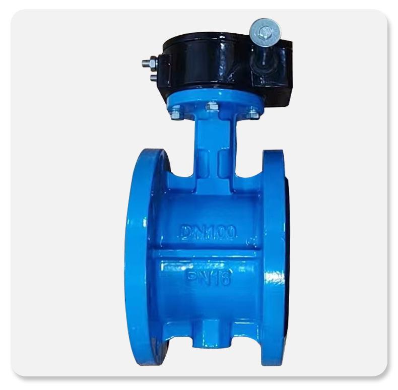 Large Diameter Soft Seal Rubber Flanged Butterfly Valve for Industrial Pipeline and Water Treatment