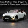 1:24 Aliaj NIO ES8 Modele Mașinuțe Miniaturale Metal Turnat Sub Presiune Tracțiune Înapoi Sunet Lumină 6 Uși se Deschid Jucării Vehicul Cadouri Copii