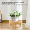 Nordic Natural Rattan Indoor Plant Stand Round Shape Plant Flower Rack Handmade Rattan Planter Stand For Home Garden Yard