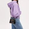 Coach Andrea 15 Logo Dorato Monogramma Classico Tela Rivestita E Pelle Liscia Borsa Tote Borsa Shopping Borsa a Spalla Tracolla Mini CO975-IMAA8