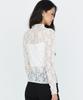 MONGDOL Lace Texture See-Through T-Shirt Ivory Mdts115Ivory