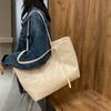 PU Leather Women's Tote Bag Multi-pocket Multipurpose Shoulder Bag Versatile Design Large Capacity Handbags Dating Outings