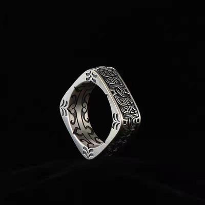 Ring Herren Retro Quadrat Kreis Pangu Herren Persönlichkeit Dominanter Ring Schmuck 2026