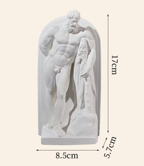 Europäische Klassische Büsten Gips Skulpturen von Herkules Zeus Moses Poseidon Antike Mythologische Statue für Arbeitszimmer Bibliothek Dekoration