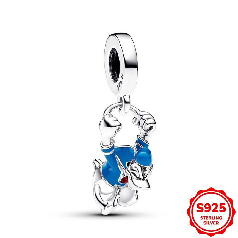 Charms Silver 925 Pendant Beads Fits 3mm Bracelet Bangle Necklace For Women Luxury DIY Jewelry Making Fine Gifts