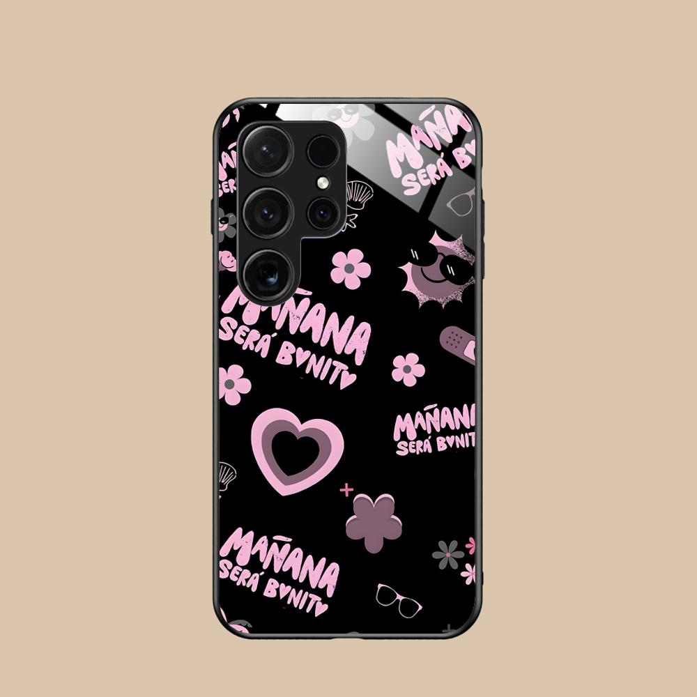 Karol G Latino Mobile Cell Phone Case for Samsung Galaxy S26 S25 S24 S23 S22 S21 S20 Note20 Plus FE Ultra Glass Colorful Cover