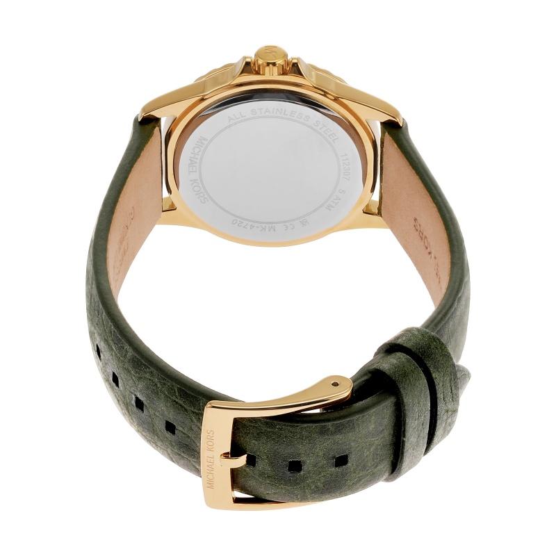 Michael Kors Mini Everest Three-Hand Amazon Suede Croco Leather Watch MK4720