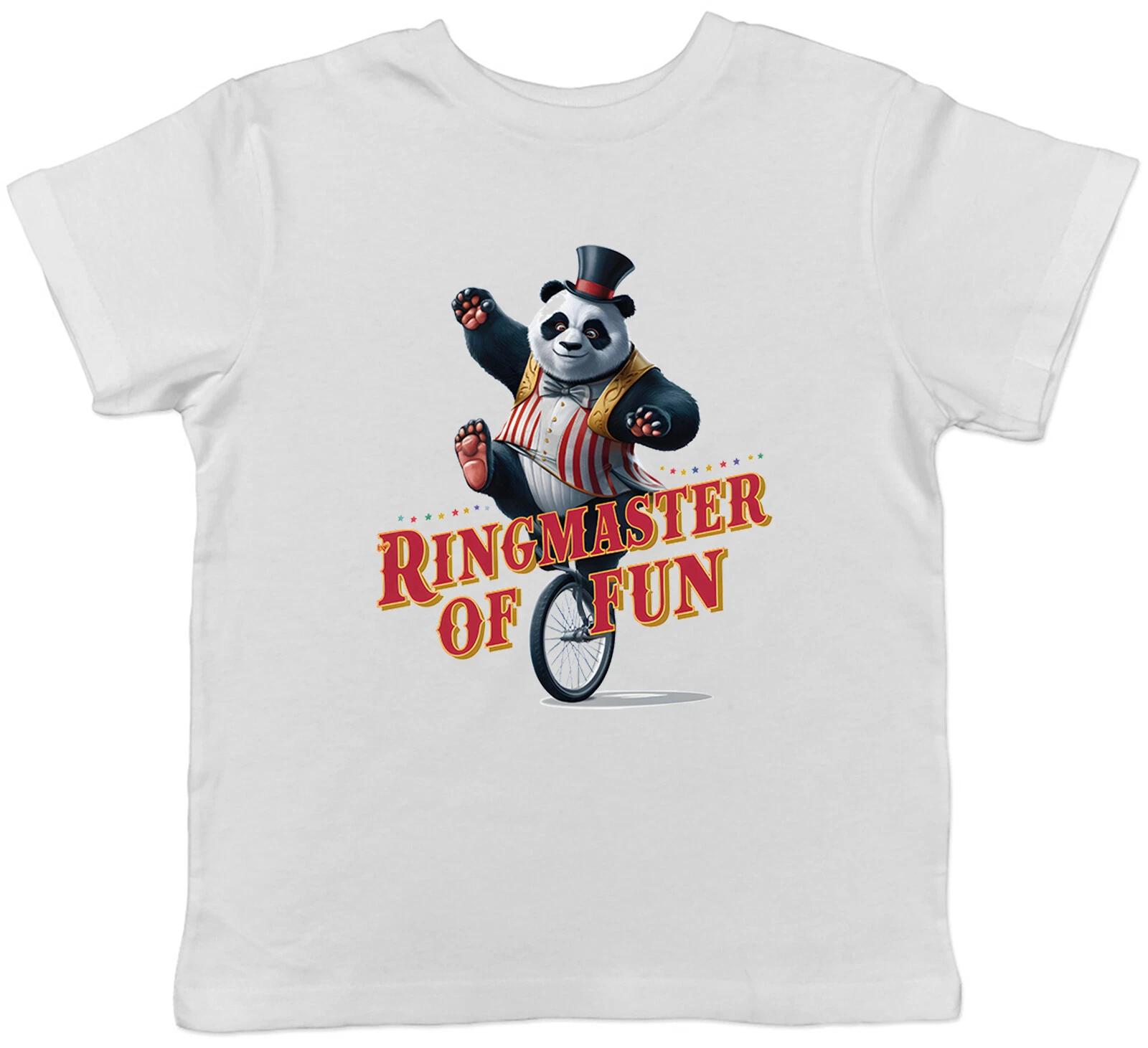 Ringmaster of Fun Kids T-Shirt Circus Panda Childrens Boys Girls Gift 140