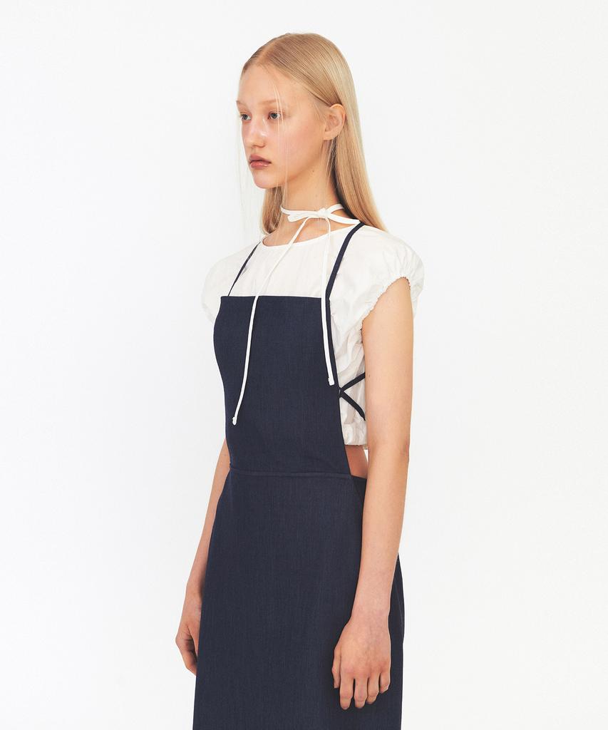 Daiaegeuneol Strap Sleeveless Dress (Blue)