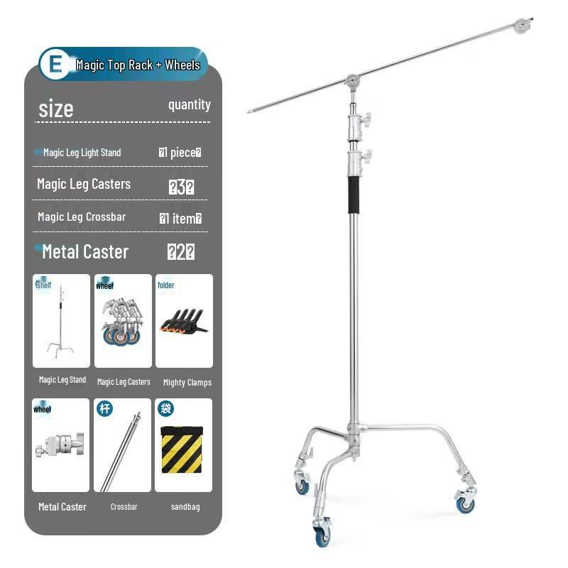 Stainless Steel Photography Magic Leg Light Stand Kit